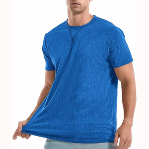 OEM Design Men's Summer Casual T-Shirt Quick Dry 100% Cotton Custom Logo Printed Solid Pattern Formal Style <b>Tshirt</b> - Product Image 5