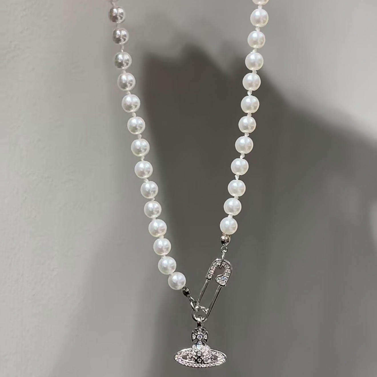 สร้อยคอเงินมุกดาวเสาร์