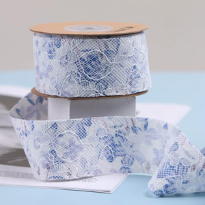 Ruban de dentelle florale 10yards/pièces, accessoires de cheveux, nœud pour chaussures, chapeau de paille de fleur, gâteau pâtisserie, boîte-cadeau, ruban de <span class=keywords><strong>fleuriste</strong></span> - Product Image 2