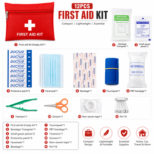 Botiquín <span class=keywords><strong>de</strong></span> Primeros Auxilios Compacto, Bolsa Médica <span class=keywords><strong>de</strong></span> Emergencia para Camping, Viajes, Auto, Supervivencia al Aire Libre, con Logotipo Personalizado - Product Image 3