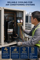 Compresseur frigorifique hermétique à spirale 11,5 CV R410a ZP137KCE-TFD-950 Nouvelle série ZP Refroidissement AC 50Hz Origine Thaïlande 62kg