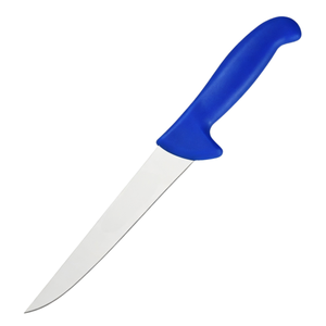 Couteau à désosser et à fileter de 7,4 pouces, lame en acier inoxydable, manche antidérapant en PP bleu, pour la viande, le poisson, la volaille, la boucherie, l'hôtellerie-restauration - Product Image 1