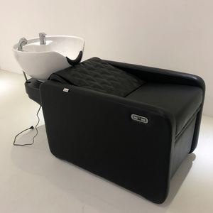 Sillón de Lavado de Cabello Eléctrico Reclinable de Diseño Moderno y Lujoso, con Lavabo de Cerámica y Acero Inoxidable para Hospitales - Product Image 3