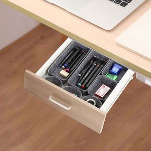 Drawer Organizers Bins Felt Storage Bin Office Organizer Shallow <b>Small</b> Desk Organizer Trays <b>Draw</b> Dividers Gifts - Product Image 5