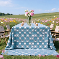 Nappe Imprimée en Polyester Imperméable, Housse de Table Personnalisée pour la Maison, l'Hôtel, les Dîners, les Mariages et la Décoration de Fêtes