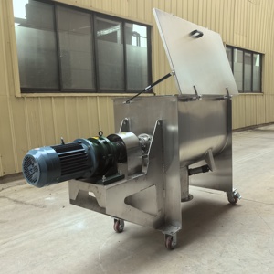 Quay cấp thực phẩm khô bột trống trộn thép không gỉ công nghiệp 50kg 100kg 200kg Bột Máy xay sinh tố 100L Ribbon Loại Mixer - Product Image 2