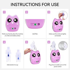 Fitconn उच्च गुणवत्ता वाले स्थायी पशु के आकार के नेबुलाइज़ेडर वाणिज्यिक इलेक्ट्रिक एरोसोल मास्क का उपयोग करें - Product Image 4