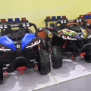 Coche de 4 motores para niños, vehículo eléctrico para montar