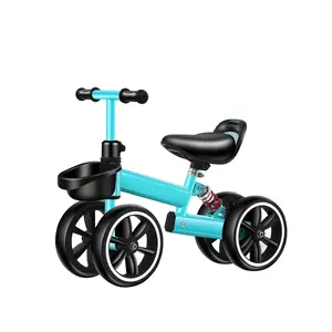 Bicicleta de equilibrio personalizada para bebé, marco de acero, Mini sin Pedal, 10 pulgadas, 2 ruedas, con cesta, Multicolor, nuevo diseño