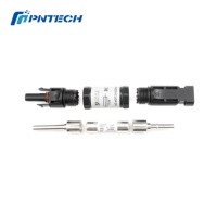 Conector Solar Fotovoltaico Duradero con Aislamiento PNTECH PV004-F 1000v con Conectores Macho y Hembra de CC para Paneles Solares y Sistemas Fotovoltaicos