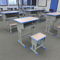 Ensemble de bureau et chaise d'écolier moderne et économique en gros – Mobilier durable pour salle de classe et chambre à coucher