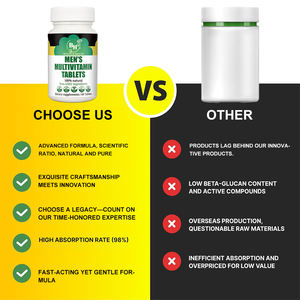 מולטי ויטמין אורגני פרימיום לגברים עם ג'ינסנג להגברת אנרגיה להתאוששות ספורטיבית, 60 כמוסות, סיטונאי בכמויות גדולות למבוגרים - Product Image 6