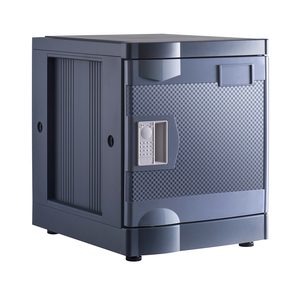 Casier en plastique ABS de qualité supérieure, écologique, robuste, classique, à motif diagonale, avec serrure à clé, pour l'école, la salle de sport, la piscine - Product Image 3