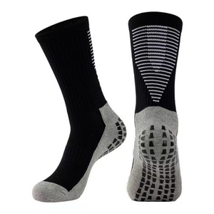 Factory Direct Youth Adult Mid-Cut Football <b>Socks</b> Custom Colors 100% Cotton Reinforced Terry Cushion Anti-Slip <b>Grip</b> Sports - Product Image 3