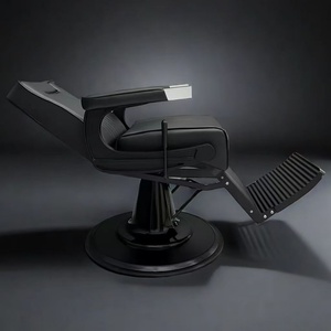 Sillón de Barbería Profesional de Lujo, Mueble de Acero Resistente para Salón de Peluquería, Estilo Moderno, Esencial para Barberías y Salas de Estar - Product Image 4