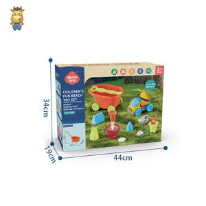 Juego de Juguetes de Playa de Plástico para Niños, 14 Piezas, Incluye Coche de Juguete y Molde de Hormigonera - Product Image 3