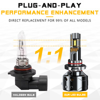 Ampoule de phare LED Kaidengzhe Plug and Play Canbus 9006 120W 12000LM sans erreur, sans scintillement, 6500K, lampe de voiture LED