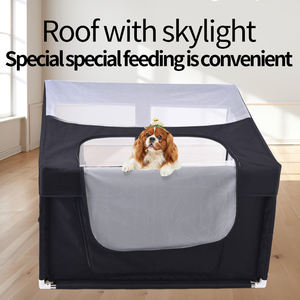 Haute Perspective Pet Chien Tente Jeu Clôture Respirant Maille Grande <span class=keywords><strong>Porte</strong></span> Confortable Coffre-fort Pliant Fermeture Éclair Y Compris Bébé Parcs - Product Image 4