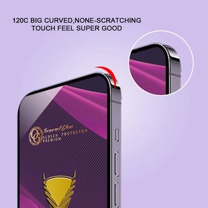 Protector de Pantalla de Vidrio Templado OG Purple Antiestático <span class=keywords><strong>ESD</strong></span> HD 9H con Cobertura Total y Antihuellas para iPhone 15/16/17 Air Plus Pro Max - Product Image 3