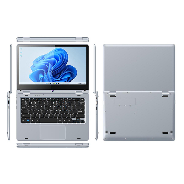 Wholesale OEM Student New Quad Core 11.6 Inch EMMC IPS Touch Screen Laptop 128GB Storage Portable Kids Educational English