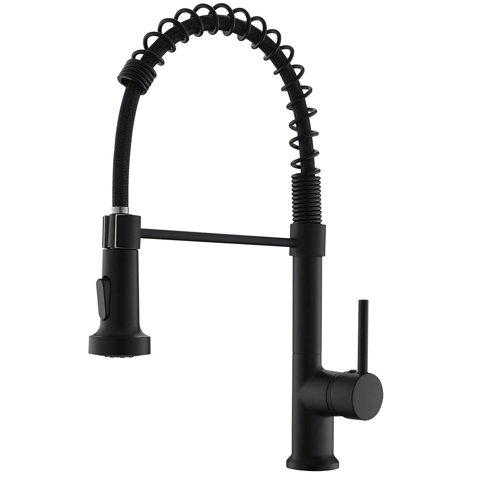 Robinets de cuisine noirs