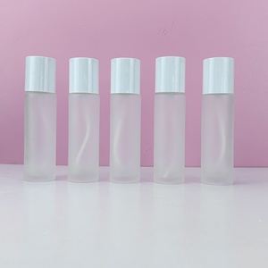Custom logo 20ml 60ml 100ml Round Empty Skincare Packaging Cosmetic Lotion <b>Pump</b> <b>Bottle</b> Face Serum <b>Bottle</b> with <b>Pump</b> - Product Image 3