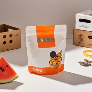 Bolsa Personalizada de Grado Alimenticio con Sello Cuádruple, Fondo Plano, Cierre Vertical, para Empacar Snacks, Brownies, Galletas y Bizcochos - Product Image 2