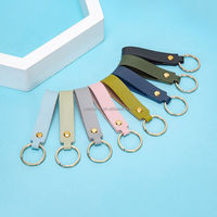Porte-clés en cuir PU activité commerciale publicité petit cadeau clé pendentif voiture porte-clés en cuir pendentif