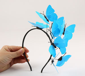 Chapeau fascinateur papillon, bandeau papillon monarque, couronne, accessoire de tête pour fête du <span class=keywords><strong>thé</strong></span>, costume d'Halloween - Product Image 5