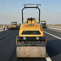 Mini-compacteur routier manuel à double tambour de 550 kg à 10 tonnes, livraison gratuite, compacteur chinois à double tambour, petit rouleau compresseur