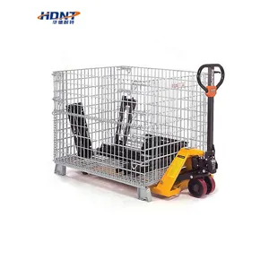 Customized Metal Cage Mesh Pallet Foldable Collapsible Container Loading System for Cargo & Storage Equipment