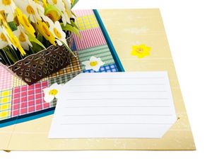 Original de la fábrica de China 3D Pop Up amarillo hermosa flor de Narciso WOW tarjeta de felicitación para mamá abuela maestra novia - Product Image 6