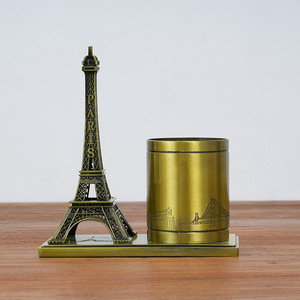 Portapenne in Metallo a Forma di Torre <span class=keywords><strong>Eiffel</strong></span>, Decorazioni per la Casa, Cancelleria per Studenti, Ornamenti per Ufficio, Vendita all'Ingrosso - Product Image 1