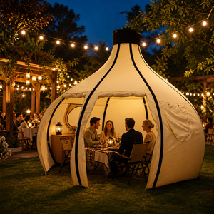 Carpa Domo Geodésica de Lujo para Glamping, Impermeable, Tipo Yurt, para Campamentos Familiares, Hoteles y Resorts, Resistente al Viento, Cabina para Eventos - Product Image 4