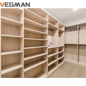 Toptan Özel U Şeklinde Modern Ahşap Duvar Yatak Odası Mobilya Tasarımı Villa Otel İçin Giyinme Odası Dolabı 5 Yıl Garantili - Product Image 4