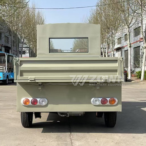 ZOWN Single Row Closed Cab Electric <b>Flatbed</b> Vehicle Amusement Park Goods Delivery <b>Truck</b> - Product Image 3
