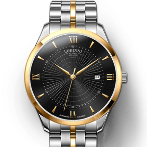 สำหรับนาฬิกาอัตโนมัติ OEM รุ่น 9022 ตัวเรือนสแตนเลสสตีล 316L กระจกแซฟไฟร์ พร้อมเข็มบอกวันที่ ระบบสำรองพลังงาน กันน้ำ 5BAR - Product Image 1