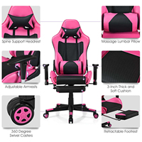 Chaise de jeu en cuir PVC ALINUNU, directement de l'usine, avec massage lombaire pour les joueurs, inclinaison 90-180° °   Chaise de jeu inclinable