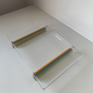 <b>Rainbow</b> Color Matching Rectangular Storage Tray Acrylic Tray - Product Image 3