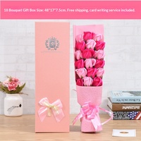 LILIS Valentinstag-Geschenk 18 Seifenblumen Rosen-Geschenkbox Modell 0180 Anderes Material Kreatives Firmen-Event Geburtstagsgeschenk Weihnachten