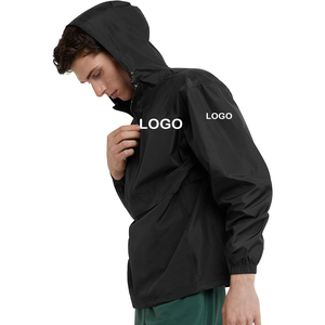 Giacche da Uomo di Fabbrica 2026 Alta Qualità con Logo Personalizzato Stampato Colore Personalizzato <span class=keywords><strong>Giacca</strong></span> a Vento Bomber con Mezza Zip - Product Image 3