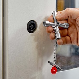 KNIPEX 00 11 03 Llave universal para armarios de control y aparellajes eléctricos para todos los sistemas de bloqueo comunes 76 mm - Product Image 5