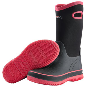 HISEA stivali da pioggia per <span class=keywords><strong>donna</strong></span> stivali di gomma a metà polpaccio stivali da fienile isolati in Neoprene impermeabili per il giardinaggio di lavoro di fango - Product Image 3