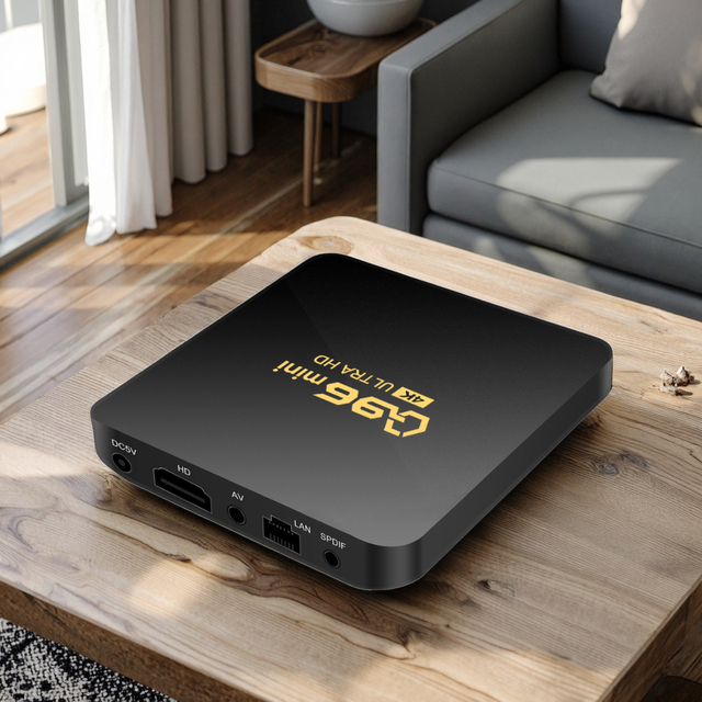 H96 H313 2GB RAM 16GB ROM X96Q ATV UI Android 14 Quad Core Rk3518 1080p Smart TV Box with Alexa Voice Remote