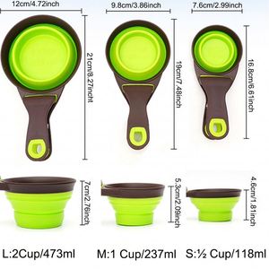 Cuillère doseuse triple fonction 118 ml 237 ml 473 ml pour friandises pour animaux de compagnie, outil d'alimentation en plastique de qualité alimentaire sans BPA - Product Image 4