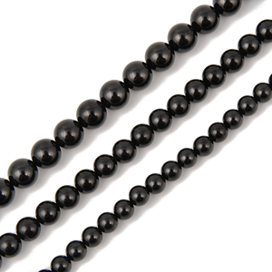 YMJ Wholesale Price 6mm <strong>8mm</strong> 10mm Natural <strong>Black</strong> Spinel <strong>Round</strong> Gemstone <strong>Beads</strong> for Jewelry Making Bracelet Necklace DIY - Product Image 3