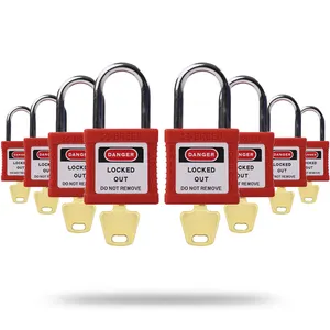 Petits cadenas de verrouillage pour l'industrie électrique à clé identique ou à clé individuellement Mini cadenas en plastique G301D