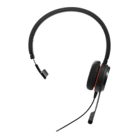 Casque stéréo supra-auriculaire réglable Jabra Evolve 30 avec micro pour PC - Casque filaire pour le travail (appels professionnels) et le jeu