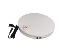 Plateau tournant électrique avec prise, rotation à 360°, support pour arbre de Noël, 40 cm, capacité de charge de 60 kg, pour la décoration, personnalisable, vente en gros