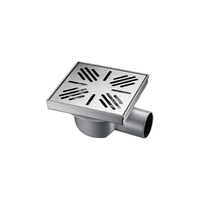 Usine Direct carré Drain Sol Douche Drain Terrasse Balcon Cuisine Salle De Bains Siphon CE